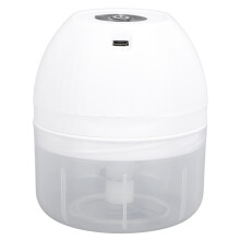 Hachoir à ail électrique mini 250ml compact blanc