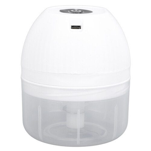 Hachoir à ail électrique mini 250ml compact blanc