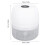 Hachoir à ail électrique mini 250ml compact blanc 2