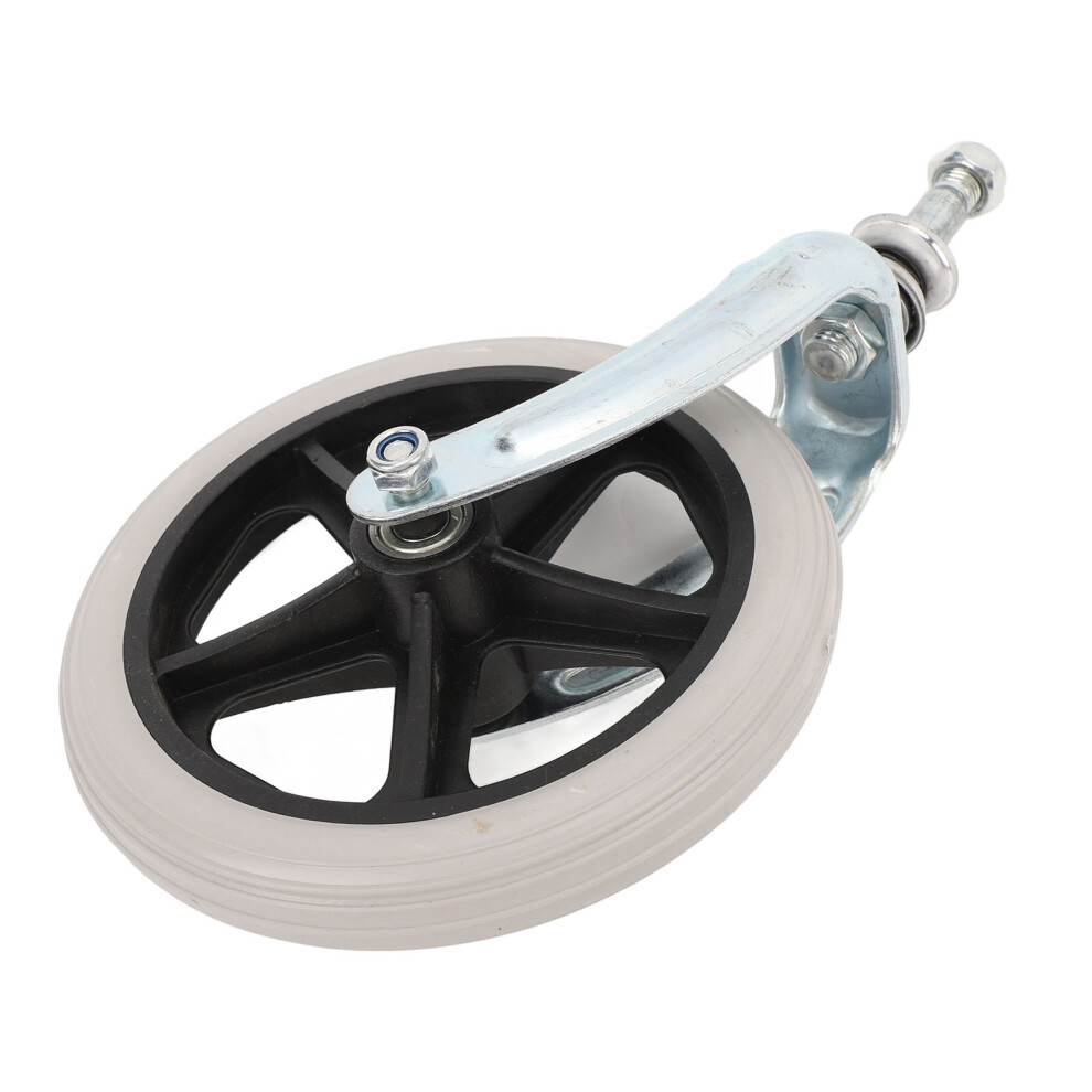 Durable 7 Inch Wheelchair Front Caster Wheel & Fork Replacement Set
