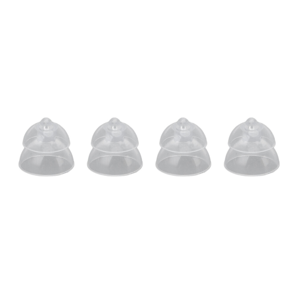 20pcs 10mm Transparent Closed Hearing Domes Replacement Double Layer Earbuds