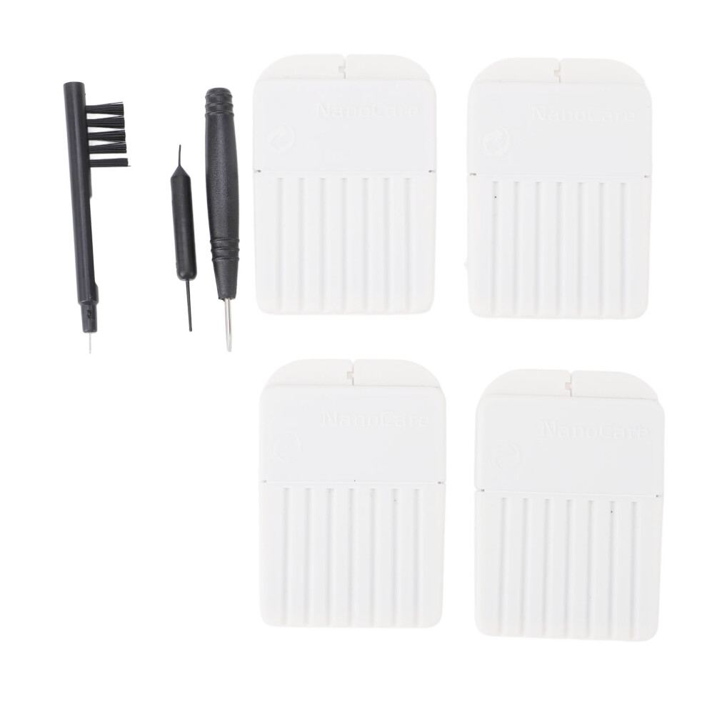 Impact-Resistant Wax Guard Filter Set for Hearing Aids, Plastic, Senior