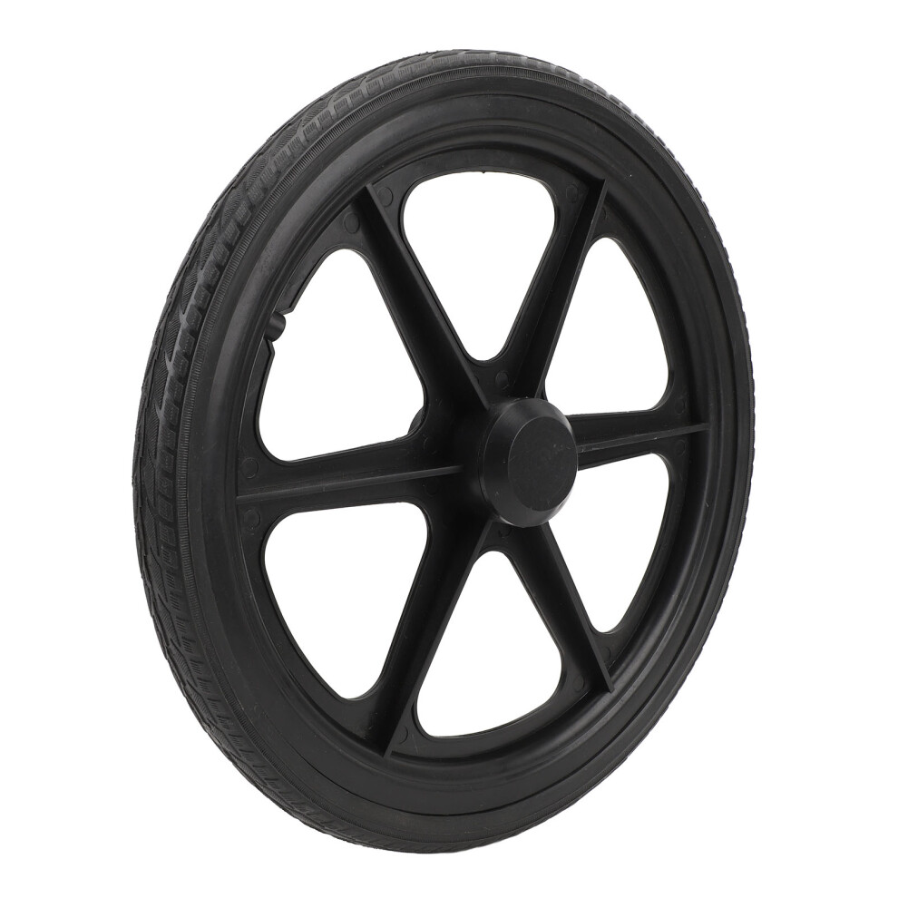 Black Wheelchair Rear Wheel With 35Cm Rubber Tire & Screw Accessories