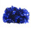 Plastic Handheld Fluffier Cheerleader Pompoms with Finger-Blue 1