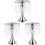 3 Pcs Wedding Candlestick Crystal Candleholder Flower Rack 2