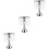 3 Pcs Wedding Candlestick Crystal Candleholder Flower Rack 8