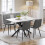 Joolihome 2 PCS Dining Chairs Set, Faux Leather Cushion Seat 3
