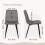 Joolihome 2 PCS Dining Chairs Set, Faux Leather Cushion Seat 4