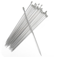 Stainless Steel Crochet Knitting Needles Set 2mm-8mm, Single Pointed