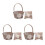 3 Sets Wedding Ring Pillow Flower Basket Decoration 10