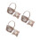 3 Sets Wedding Ring Pillow Flower Basket Decoration 9