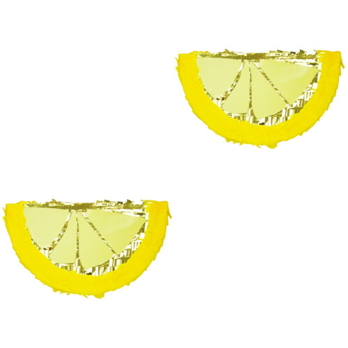 2pcs Lemon Shaped Pinata Toy Candy Filled Craft 2
