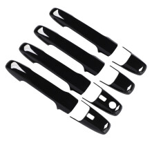 4 pezzi di finitura per maniglia della portiera nera lucida per Yaris XP210