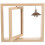 Double Sided Rotating Wood Picture Frame with Lamp 1