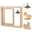 Double Sided Rotating Wood Picture Frame with Lamp 7