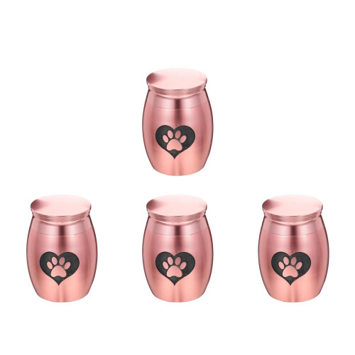 4pcs Stainless Steel Pet Cremation Urn Set 1
