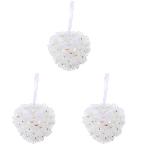 3 Pcs Jewelry Box Ring Storage Case for Wedding 1