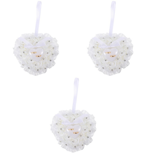 3 Pcs Jewelry Box Ring Storage Case for Wedding 2