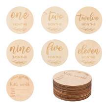 2pcs Baby Monthly Milestone Cards Pregnancy Announcement Photo Props