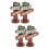 4 Pcs Mini Sign Post Wood Garden Accessories 7