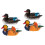 2 Pairs Floating Duck Resin Decor 4
