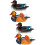 2 Pairs Floating Duck Resin Decor 7