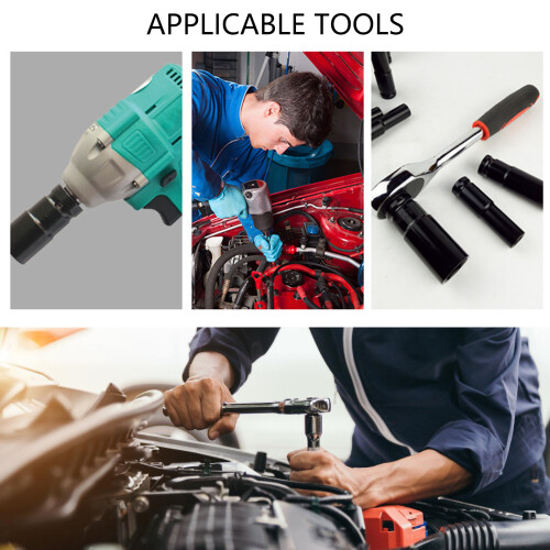 15 Piece 1/2" Drive Impact Socket Kit With Antislip Design-A 2
