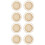 8 Pcs Bamboo Hollow Round Coasters Heat Insulation Mats 5