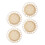 8 Pcs Bamboo Hollow Round Coasters Heat Insulation Mats 10