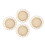 8 Pcs Bamboo Hollow Round Coasters Heat Insulation Mats 11