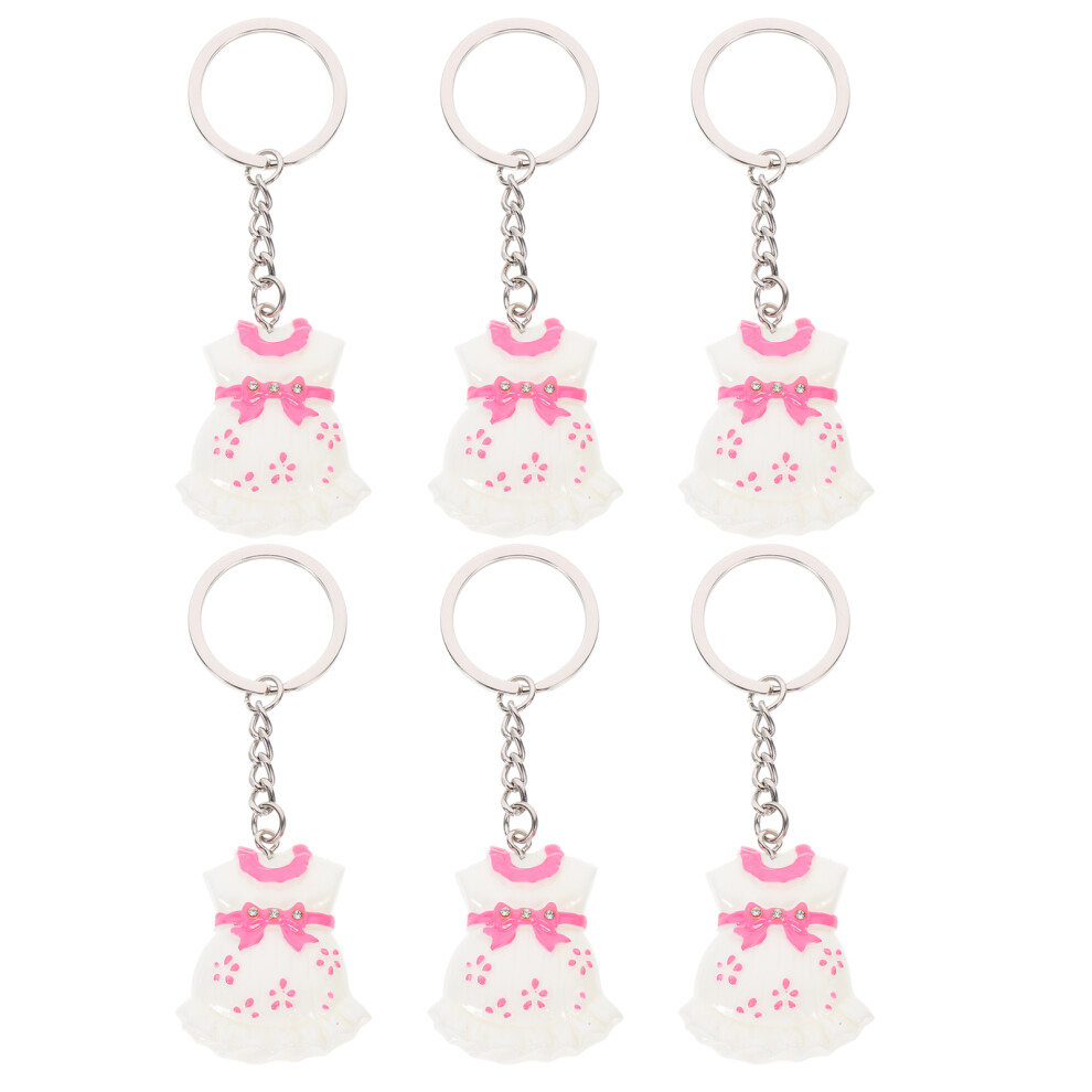 6Pcs Newborn Baby Dress Keychain Party Gift Totority