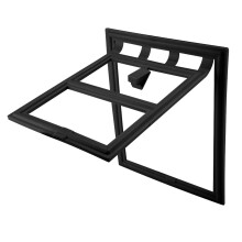 Durable Plastic Pet Dog Cat Door Lock Flap for Screen Window Gate (Black L)