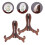6 Pcs Plate Display Stand Dish Easel Rack Wood 11
