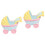 2pcs Stroller Resin Cake Topper Party Decor 4