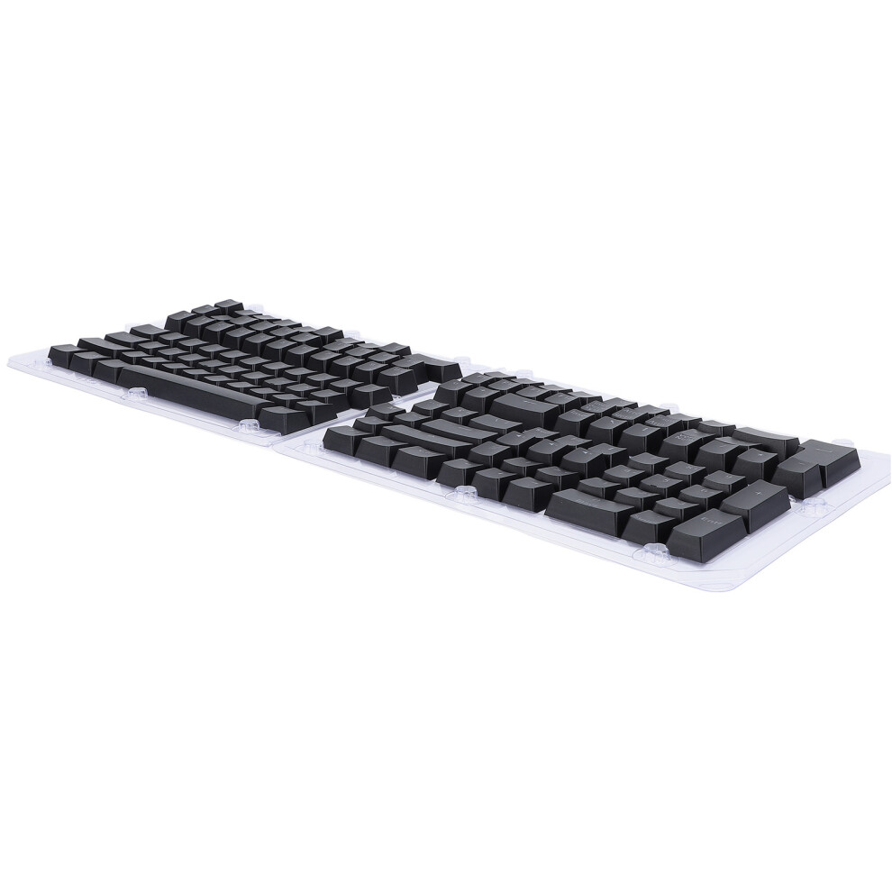 132 Keys French Minimalist Mechanical Keyboard Keycaps For 61-108 Keys Black 8231346842302