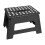 (Black) 9 inch folding step stool for adults-child-infant (Black, White) 4