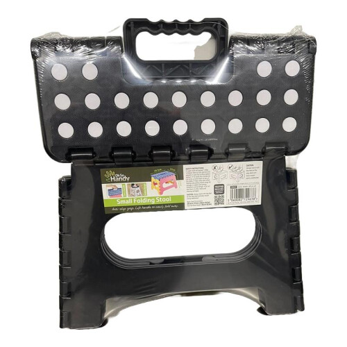 (White) 9 inch folding step stool for adults-child-infant (Black, White) 1