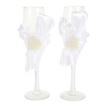 1 Pair Wedding Glasses for Bride Groom