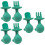 3 Sets Portable Baby Fork Spoon Infant Toddler Tableware 7