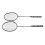 1 Pair Badminton Racket Set Lightweight Carbon 2