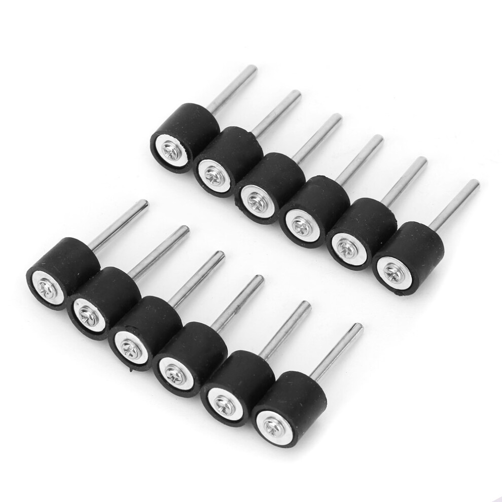 12Pcs Polishing Sanding Drum Rubber Mandrel