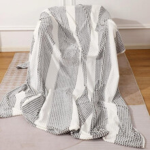 (Waves Brown, Large (200×240)) Cozy Fleece Blanket with Multiple Designs: Luxurious Faux Fur Mink Throw for Ultimate Comfort soft