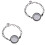 2pcs Crystal Memory Locket Bracelet for Charms 3
