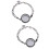 2pcs Crystal Memory Locket Bracelet for Charms 7