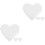 6 Pcs Heart Shaped Foam Cake Models for Decorating Practice 5