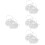 8 Pcs Wedding Ring Pillow Heart Gift Box 8
