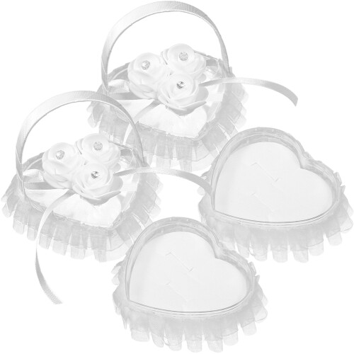 8 Pcs Wedding Ring Pillow Heart Gift Box 2