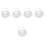 5pcs Heart-Shaped Ring Pillow with Handle 5