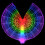 LED Wing 3 m/9.8 ft, 3 pilas AA, RGB multicolor 14