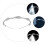 4pcs Alloy Bridal Crown Rhinestone Headband 8